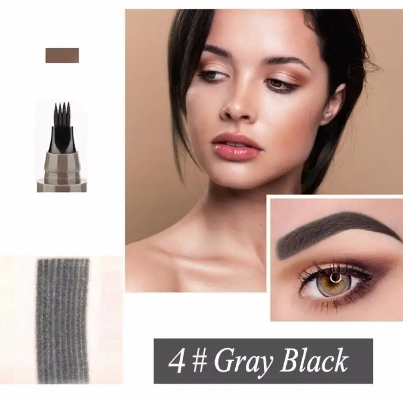 _ Микроблейдинг для бровей тату ручка 4 наконечника тонкий эскиз усилитель