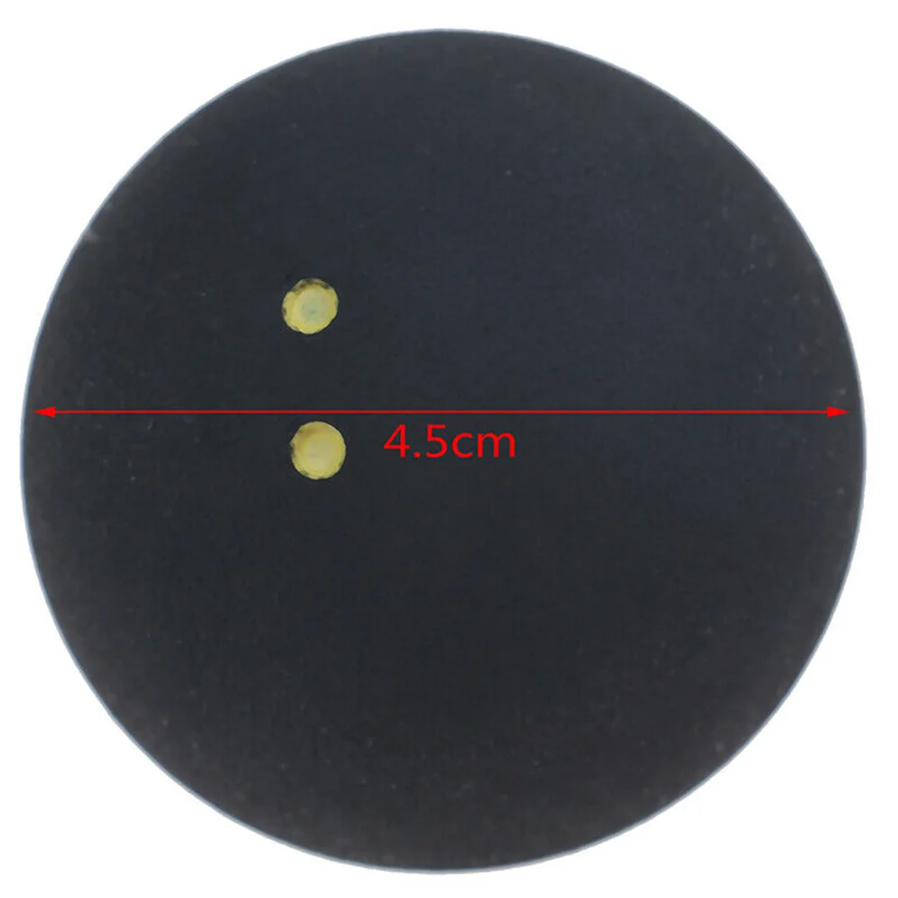 

Sports Squash Ball Durable Small Elasticity Rubber Training 4cm Professional Player Low Speed Bounce Two Yellow Dots Competition