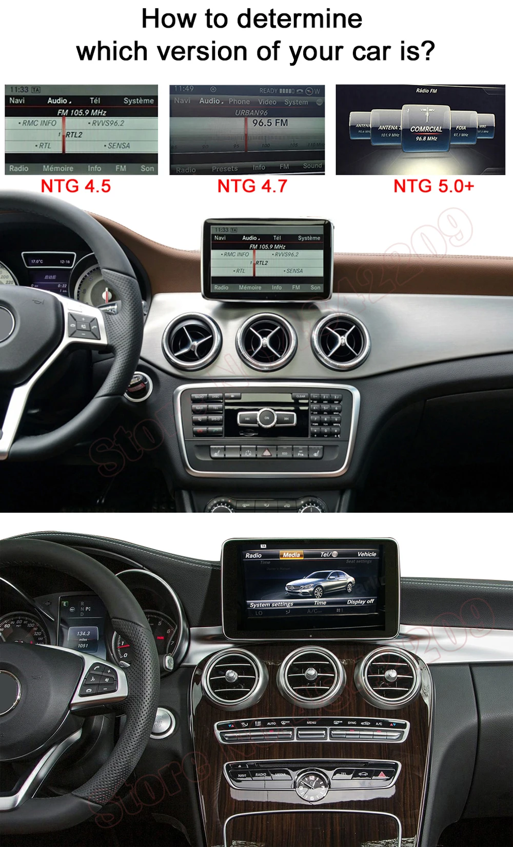 

For Benz A/B/C/E/V/CLA/GLA/GLK/GLC/ML/GLE/GLS W176 W212 W205 X253 Multimedia Apple carplay Android Auto Interface Decoder Box
