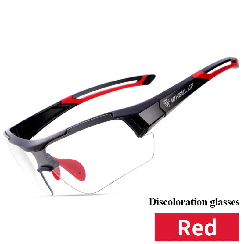 Red cycling glasses Фотохромные поляризованные велосипедные очки, мужские велосипедные солнцезащитные очки, ветрозащитные MTB велосипедные очки для верховой езды, рыбалки, защитные очки для глаз - Цвет: Red cycling glasses