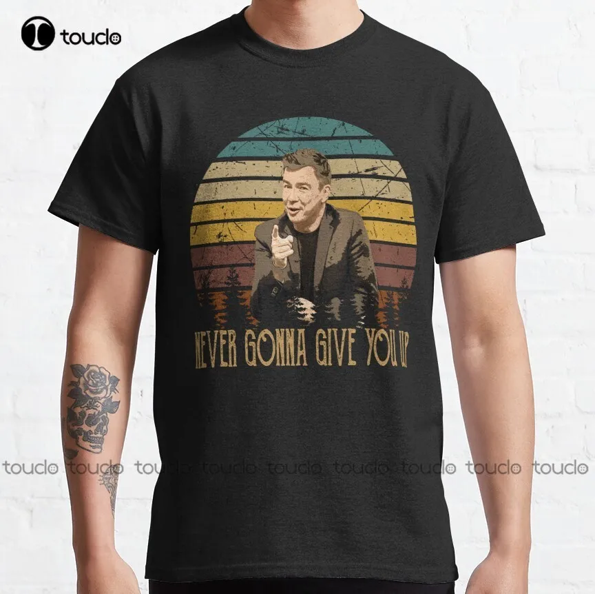 

Vintage Rick tees Astley - Never Gonna Give You Up Classic T-Shirt collared shirts for women Custom aldult Teen unisex xs-5xl
