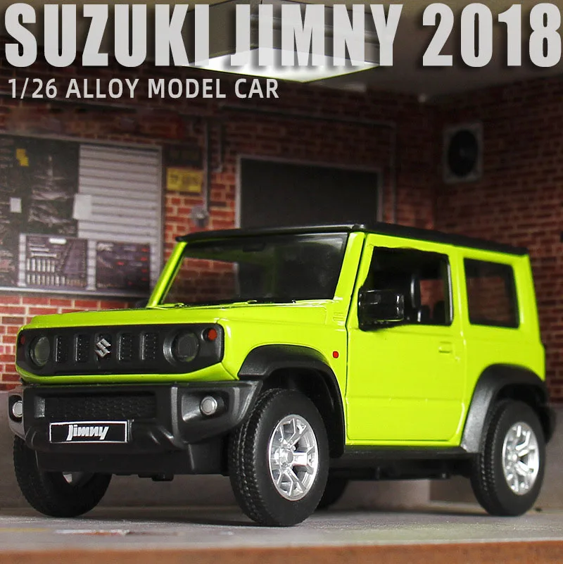 

Hot 1:26 scale wheels diecast car 2018 suzuki ORV JIMNY metal model with light and sound pull back toys collection for gifts