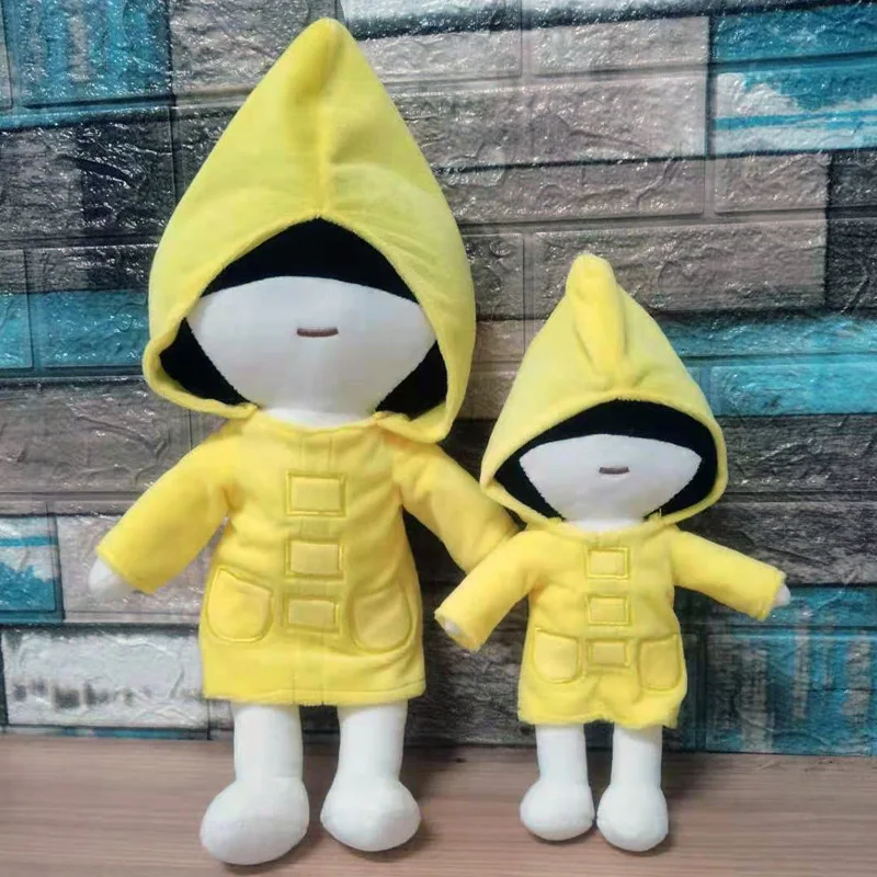 

Game Little Nightmares II Mono Six Doll Little Girl in Yellow Raincoat Plush Toys Size 25/35cm