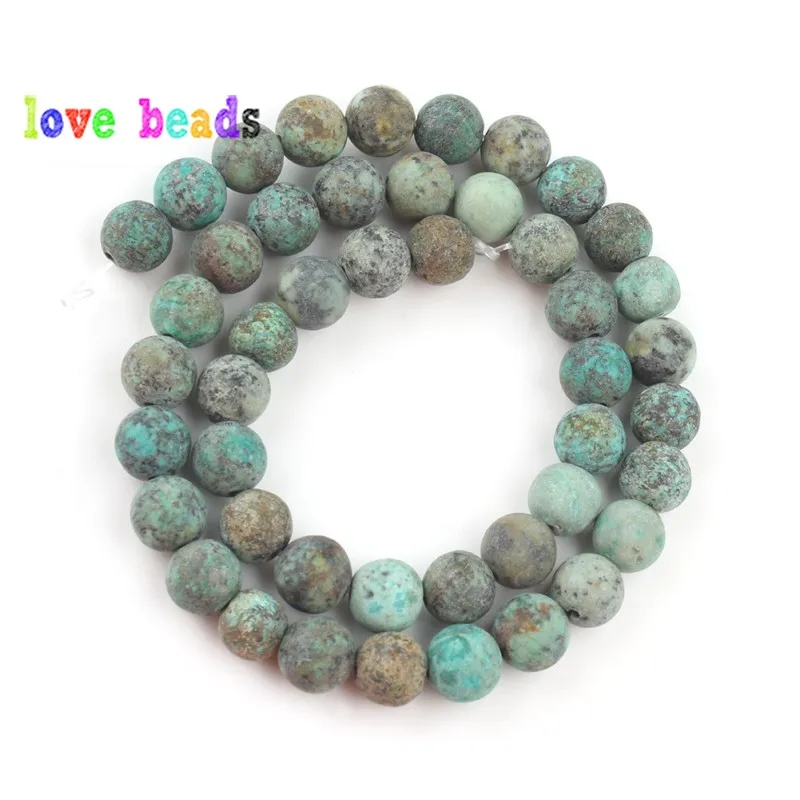 Круглые бусины из натурального камня 15 дюймов матовые с матовым покрытием в