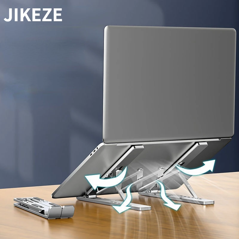 

JIKEZE laptop stand adjustable keyboard tray tablet stand for Huawei Lenovo Dell foldable laptop stand vertical laptop stand