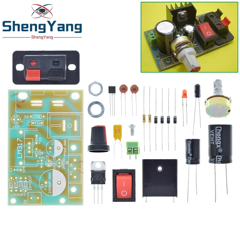 Понижающий модуль питания LM317 регулируемый регулятор напряжения сбрасываемый