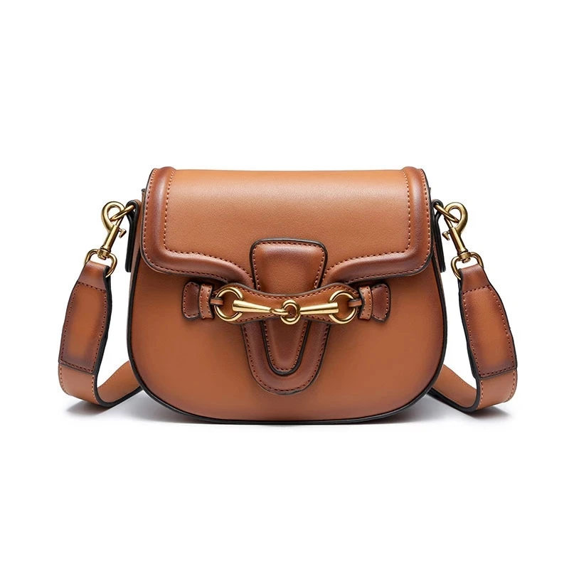 Fashion brand saddle leather bag 2019 luxury bags for women designer cross-body bag for women one-shoulder cross-body bag for wo