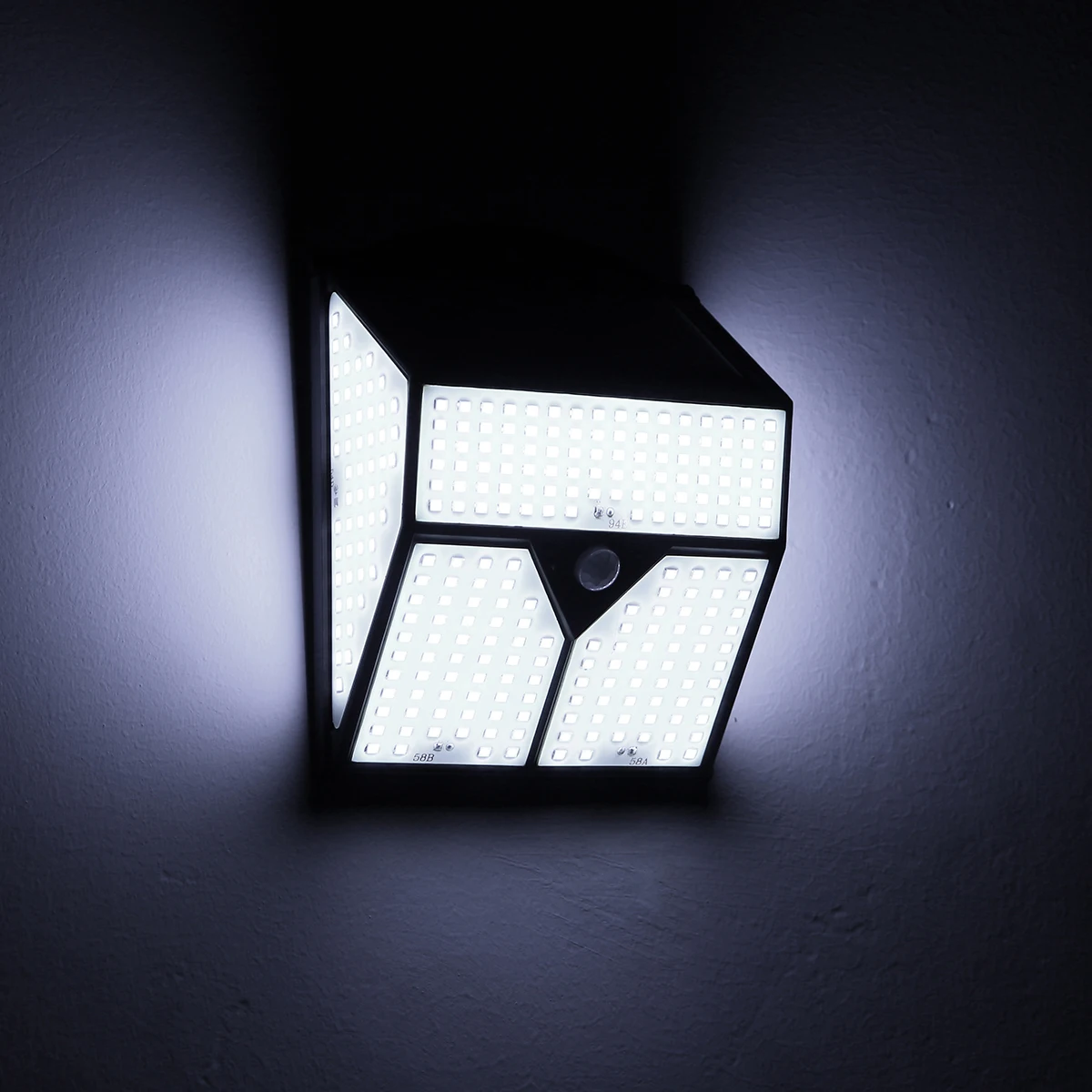 318 светодиодный открытый солнечный светильник движения PIR Сенсор лампа IP65