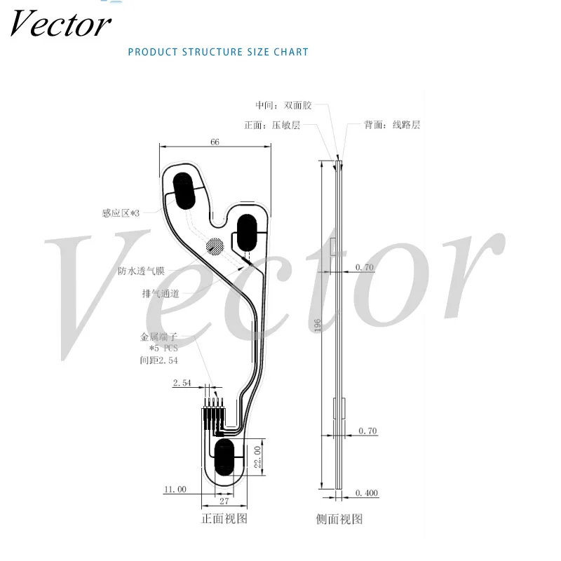 Походка анализ на тонкой пленке многоточечный датчик давления стелька |