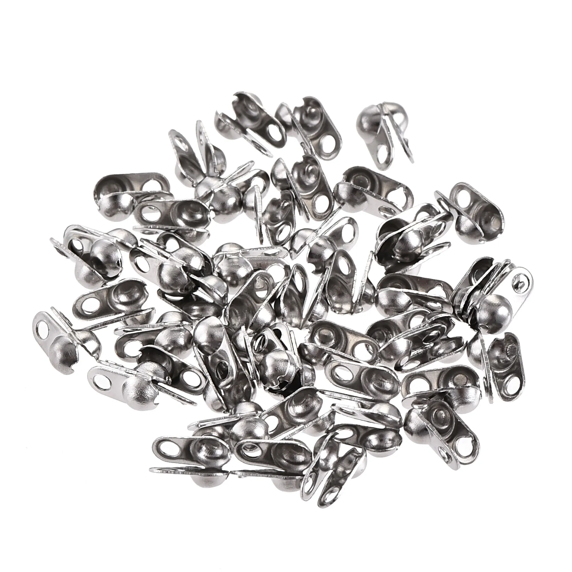 

Uxcell Ball Chain Connector 2.4mm Clamshell Style Stainless Steel Link 50 Pcs