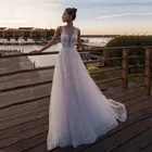 Свадебное светильник принцессы LORIE светло-розового цвета, женское платье невесты, ТРАПЕЦИЕВИДНОЕ Тюлевое свадебное платье, модель 2020