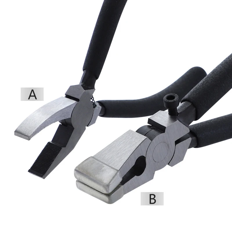 

Non Slip Cutting Hand Tools Black Handle Glass Breaking Running Pliers Cutter