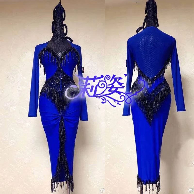 

Handmade Dance Dress/Standard Ballroom Competition Dress Modern latin dress