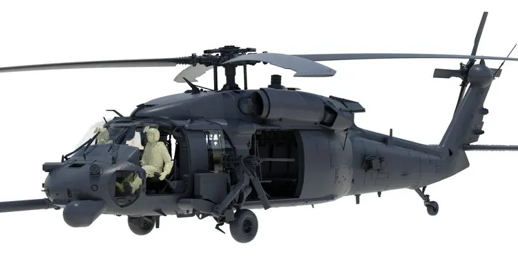Kitty Hawk KH50006 1/35 США HH-60G «Pave Hawk» [включает 2 пилота из смолы]-масштабный комплект моделей