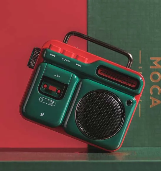 Retro Green Модный MOCA беспроводной Bluetooth динамик ретро мини портативный динамик Bluetooth 4,2 беспроводной ретро музыкальный плеер ремень телефонный звонок - Цвет: Retro Green