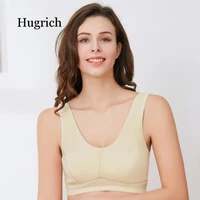 sports bra with pad high impact push up seamless crop top women fitness gym workout wear active tank