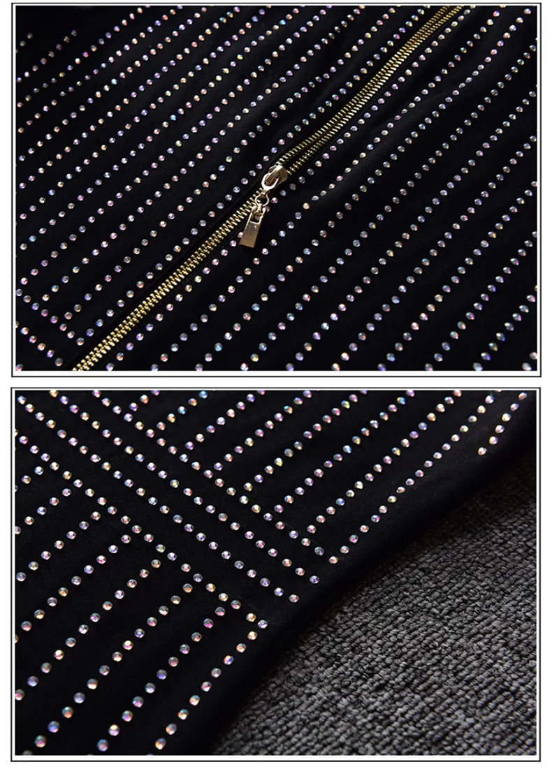 

PYJTRL summer Women Bling Long Sleeve bodycon dress Black V-Neck Casual Office Dress evening party dresses