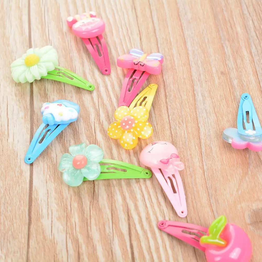 10 штук в партии с героями мультфильмов бусины конфеты Цвет заколки для волос