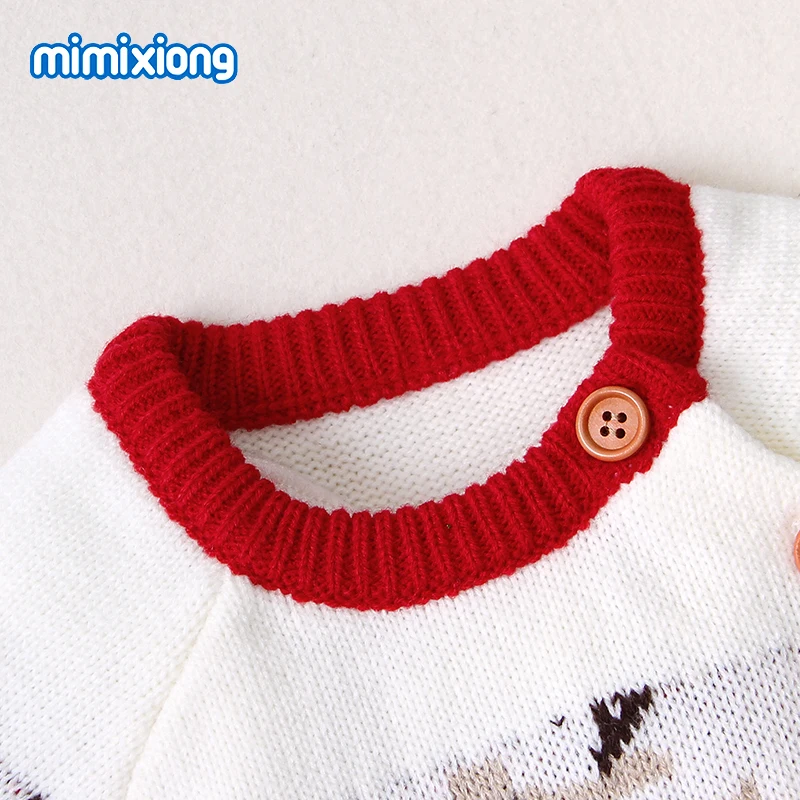 Детский трикотажный комбинезон с мультяшным рисунком|winter overalls|kids rompersfor newborn |