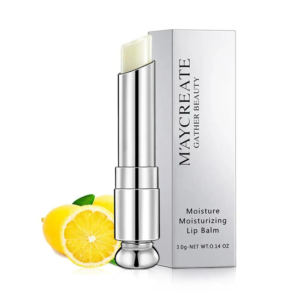 

Strawberry Lemon Moisturizing Lip Balm Long Lasting Lip Nutritious Makeup Moisturizer Cosmetics Wrinkles Lipgloss Lip Fades T7E5