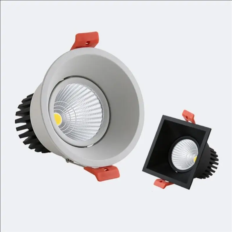 Круглая/квадратная светильники высокого качества 12 Вт с регулируемой яркостью +