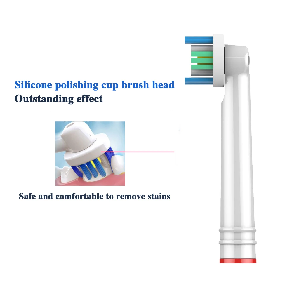 

EB18 3D White Replacement Heads For Oral B D100 D12 D16 P9800 P9400 P9800 P2000 P7500 P7000 Electric Toothbrush Heads