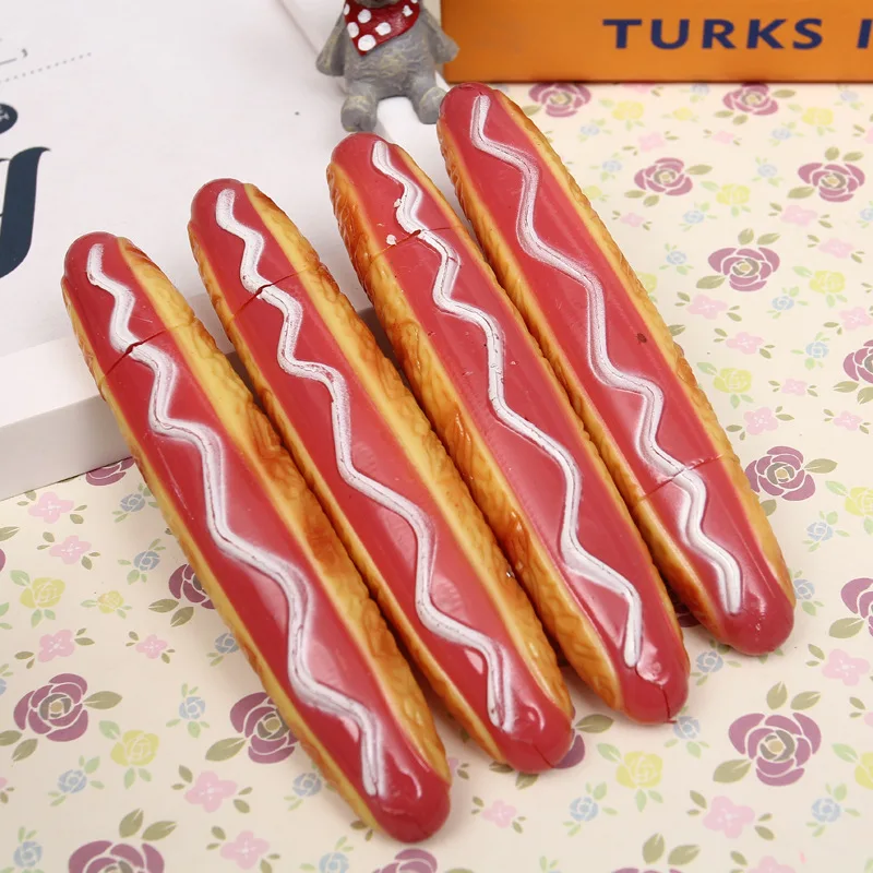 

4pcs Korea Stationery Pizza Hot Dog Bread Ballpoint Pen Craft Pen Fridge Magnet Ballpoint Manufacturer Kawaii Office Supplies