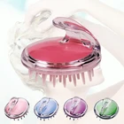 Силиконовый массажный гребень-шампунь головы Насадки для душа для мытья тела щетка для волос прямые вьющиеся очистки Мягкий ручной Портативный оптовая продажа