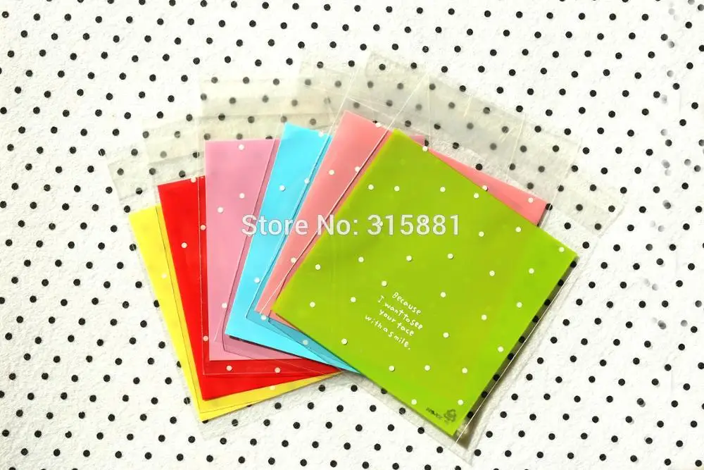 Самоклеящиеся Упаковочные пакеты Fresh dot пакет из ОПП для печенья украшения