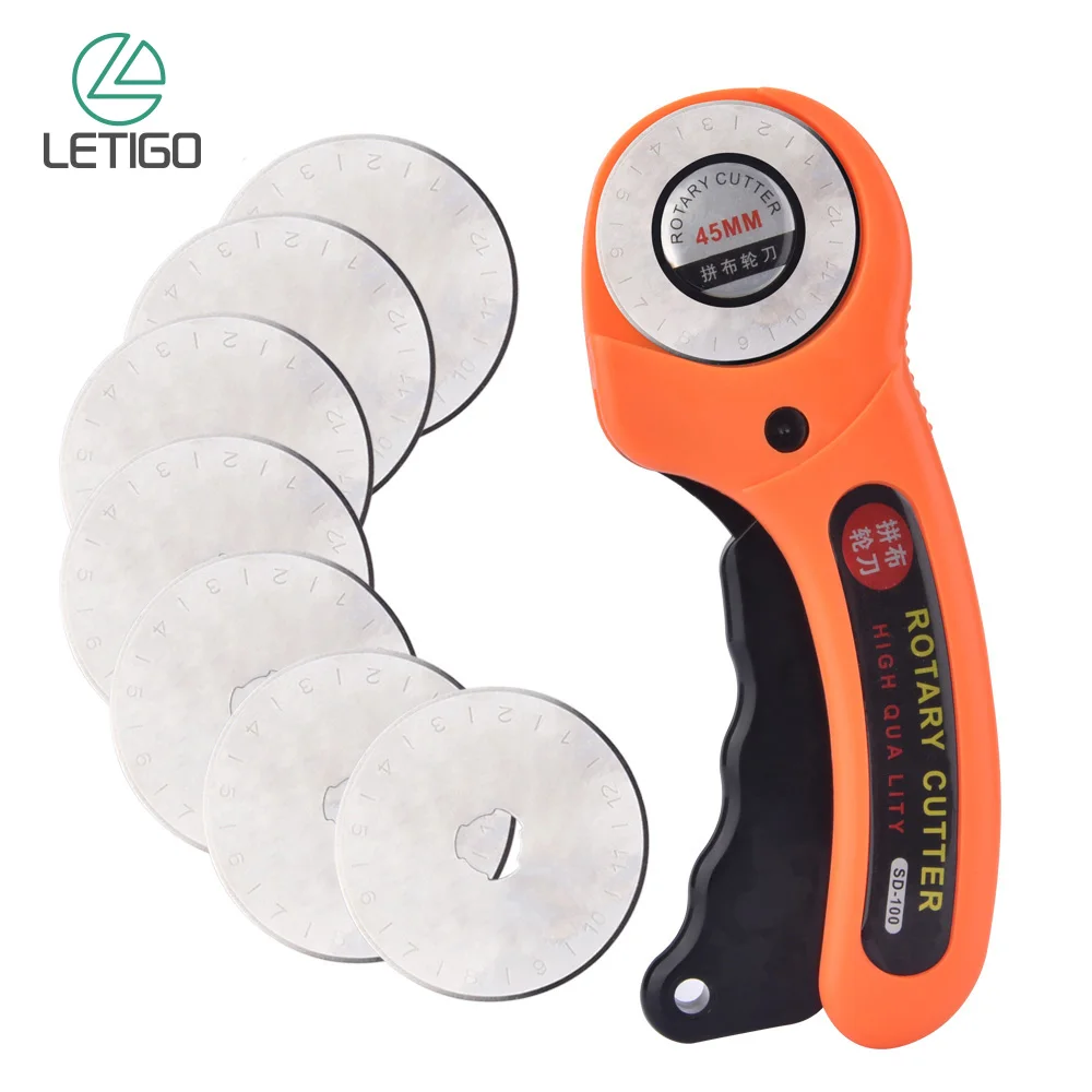 45mm Quilters Rotary Cutter Circular Cut Premium Cutting Craft Tool Sewing Fabric Cutting Machine Handcraft DIY Leather Tools