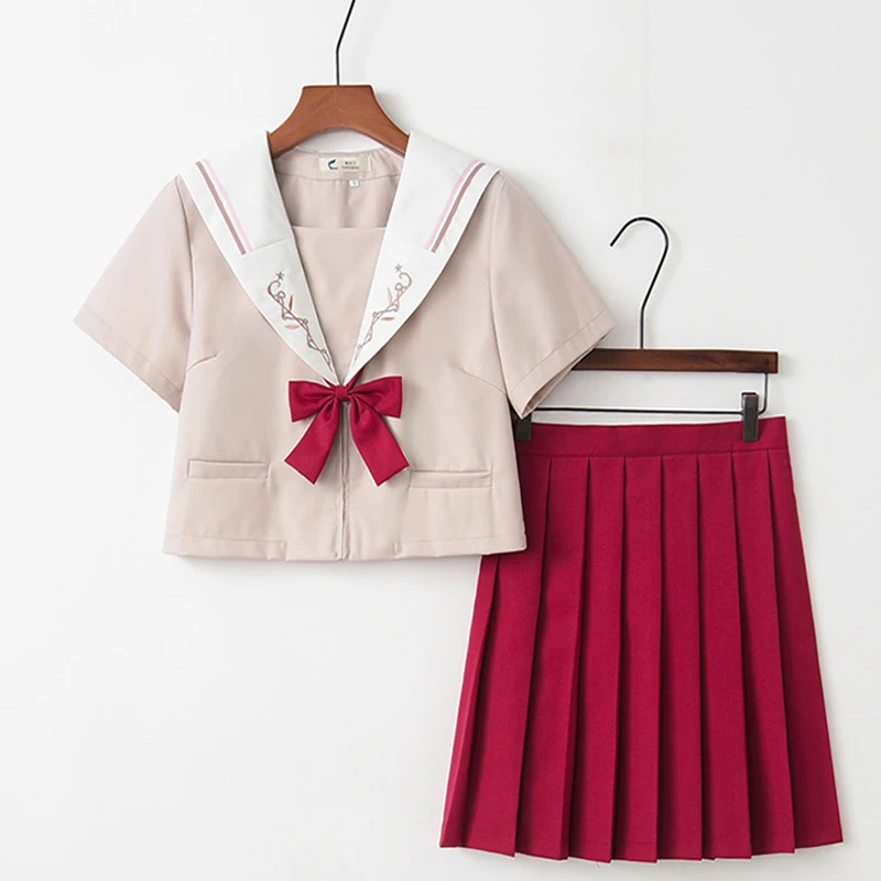 Светильник розовая школьная одежда новинка 2021 матросские Костюмы для старших