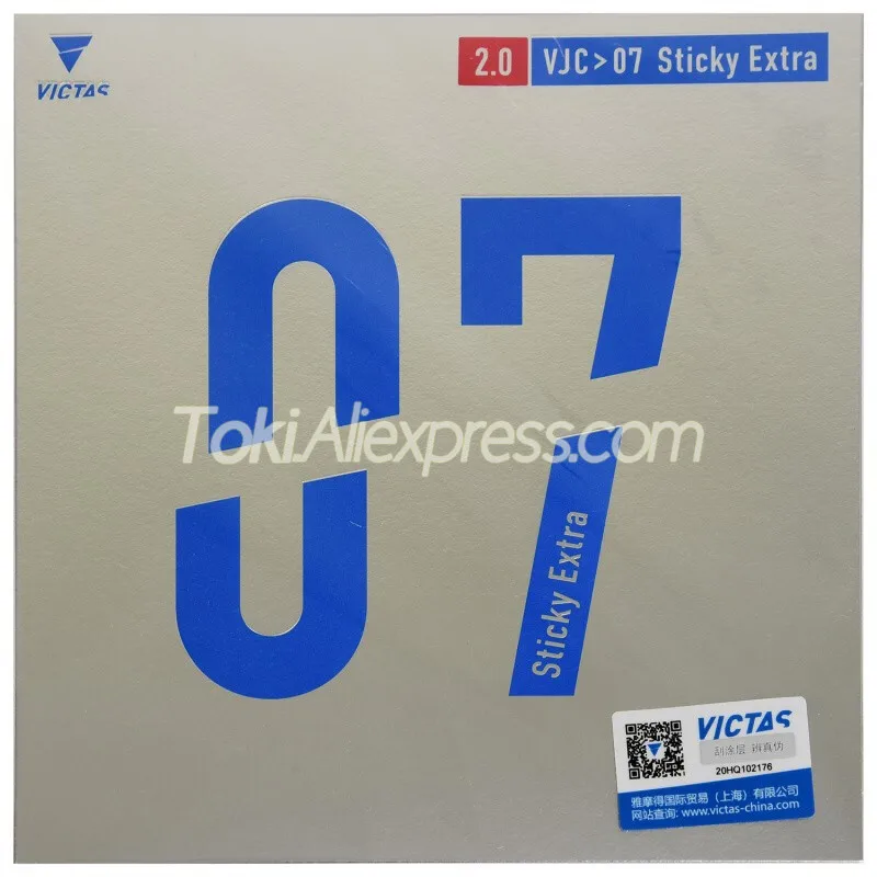 VICTAS VJC 07 STICKY EXTRA Table Tennis Rubber (Sticky + Japanese Sponge) Original VJC07 Ping Pong Sponge | Спорт и развлечения