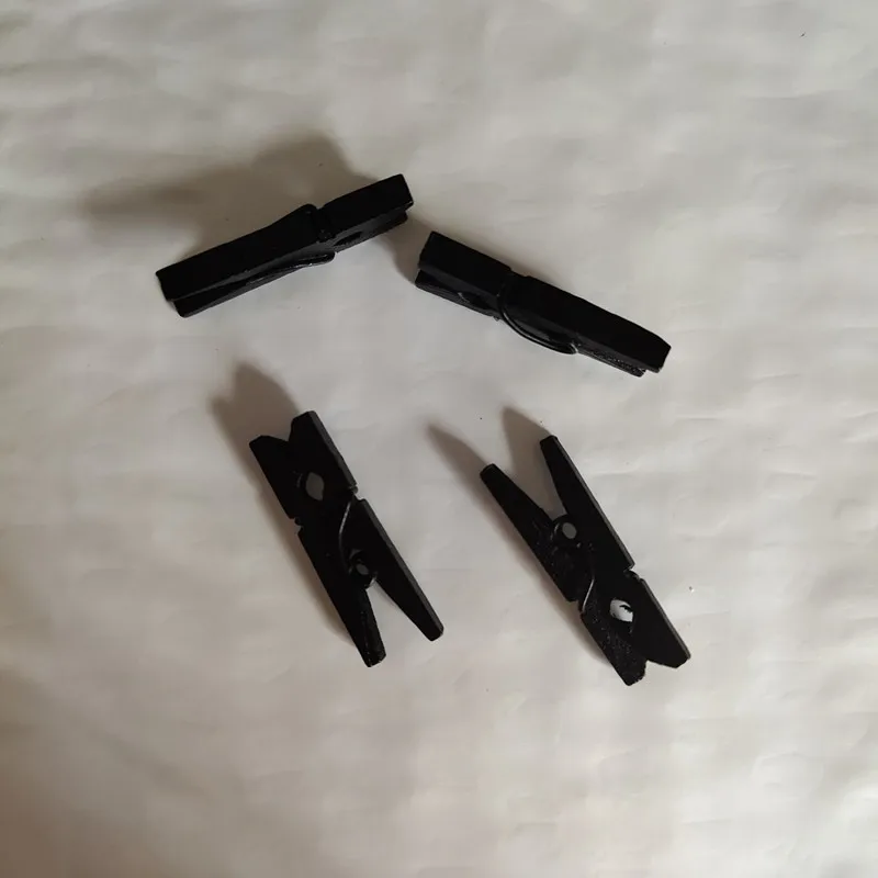 50 шт. Черный Деревянные прищепки зажимы офис декоративные аксессуары для