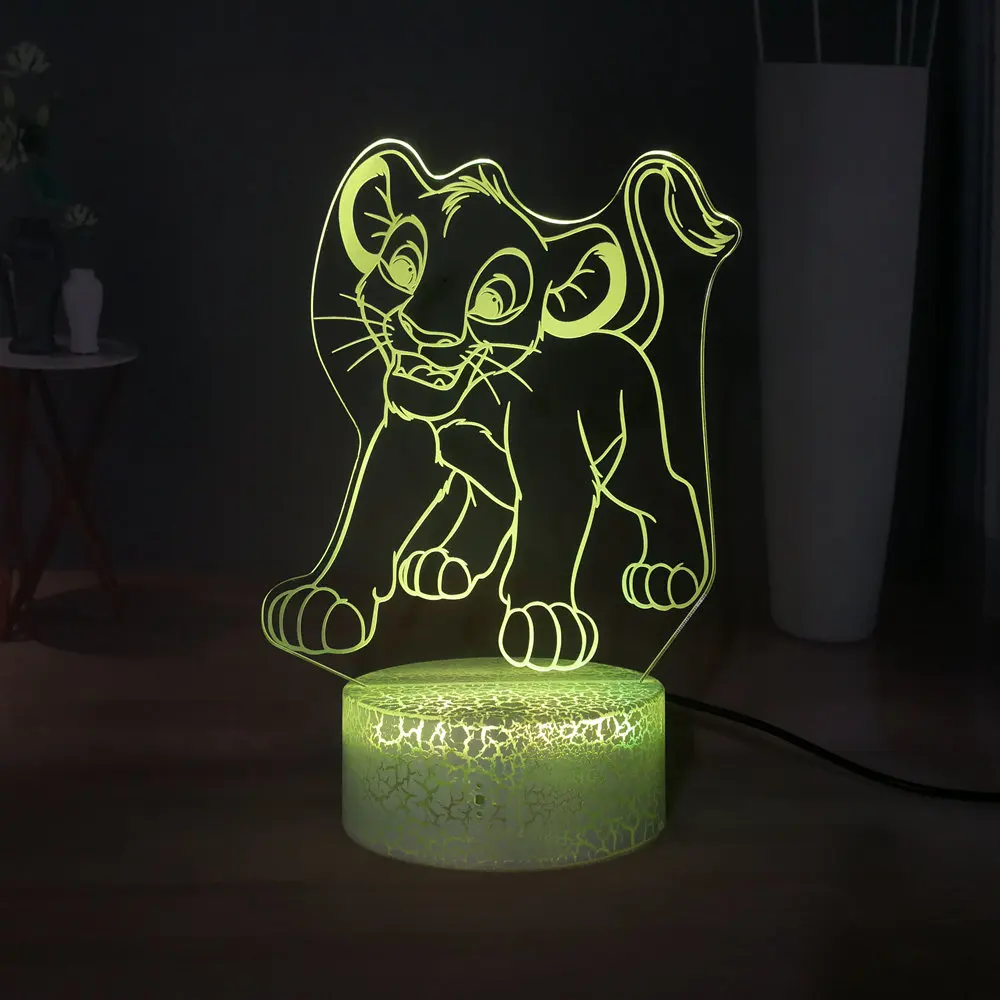 Новый светодиодный ночной Светильник Simba для детей украшение комнаты в виде