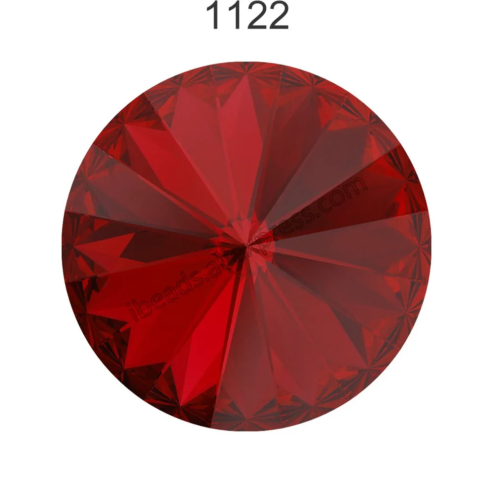 1 шт.) с украшением в виде кристаллов от Swarovski 1122 круглые Rivoli камня(без отверстия) фольгированная Австрия Стразы для бижутерии, материал для рукоделия - Цвет: Light Siam 227 F