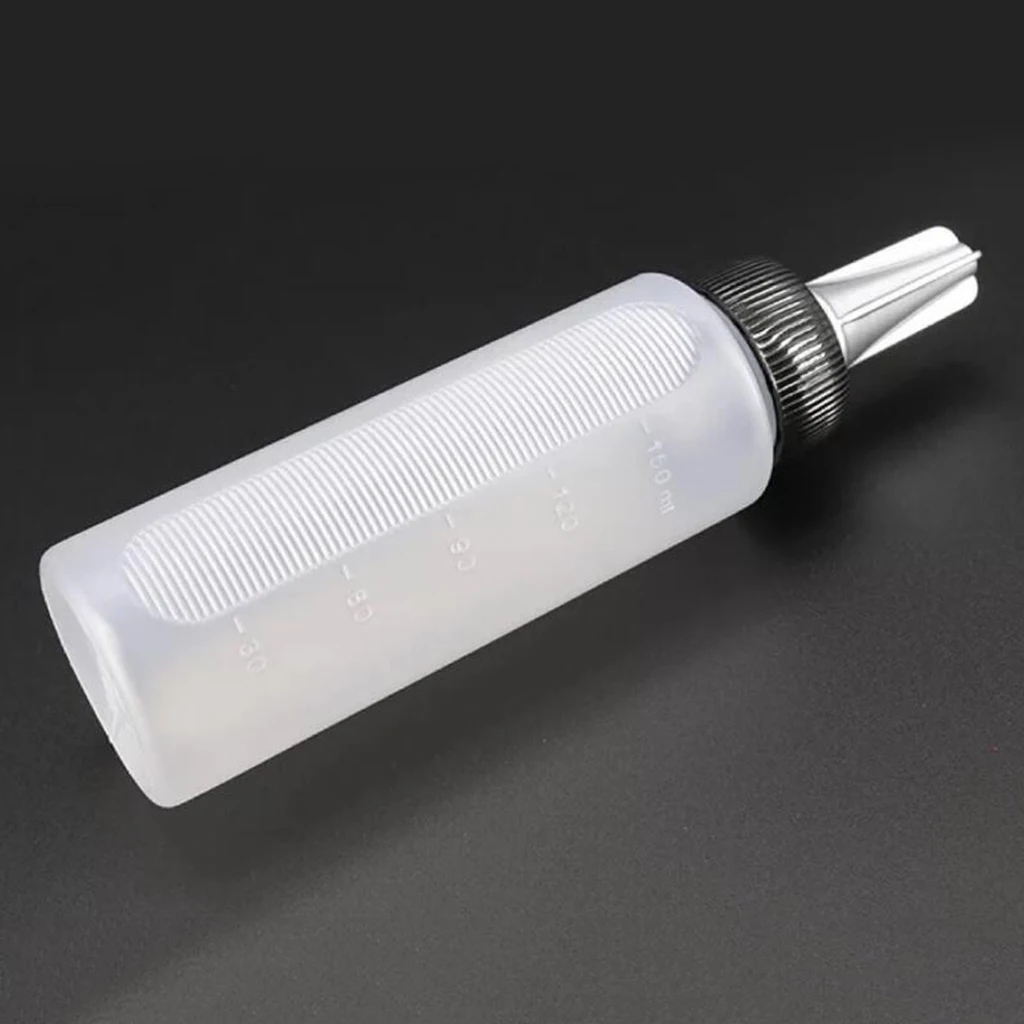 3pcs 150ml Empty Plastic Salon Hair Color Measuring Tinting Applicator Bottle Washing Cleaning Refillable Squeeze | Красота и