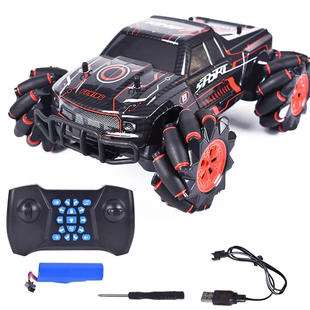 2020 RQ2077 RC автомобиль 1:16 4WD с подсветкой Музыка Танцы 360 ° вращающийся внедорожный