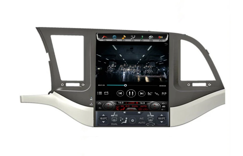 Автомобильный DVD-плеер в стиле Tesla Android 8 1 с GPS-навигацией для Hyundai ELANTRA 2016 2017 2018 PX6 6