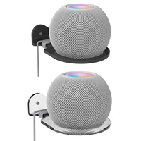 wall mount speaker holder for homepod mini smart speaker durable acrylic bracket speaker stand storage rack for echo dot 4th gen