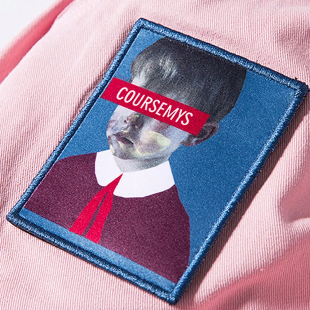 Брюки карго COURSEMYS в стиле хип хоп уличные брюки для мужчин и женщин с вышитыми