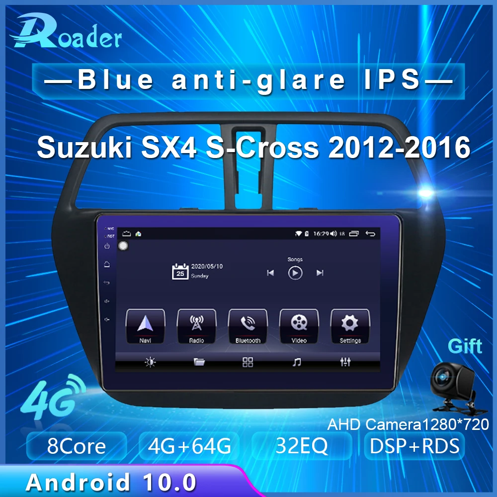 Автомобильный мультимедийный плеер Roader Android 10 0 автомобильный DVD для Suzuki SX4 2 S Cross