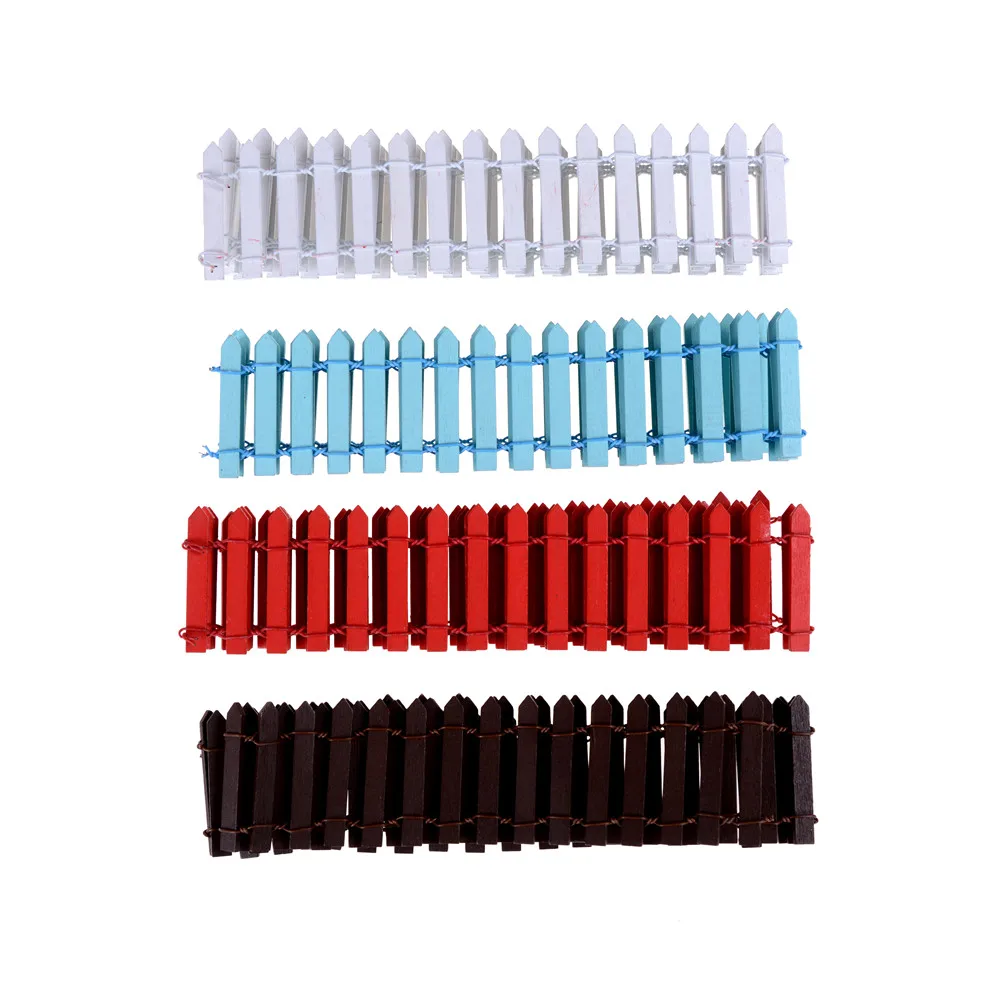 Миниатюрный домашний садовый декор сделай сам 100*5 см маленький деревянный забор