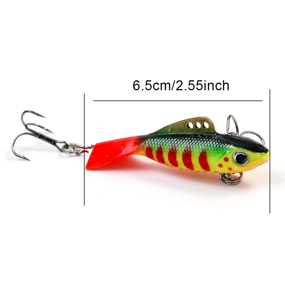 Ice Fishing Bait PVC Copper Piece for Winter High Carbon Steel with Three Anchor Hook | Спорт и развлечения