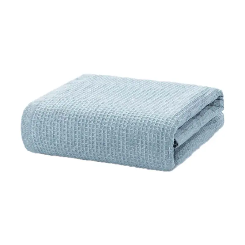 

Double Layer Cotton Waffle High Quality Bath Towels for Adult Soft Absorbent