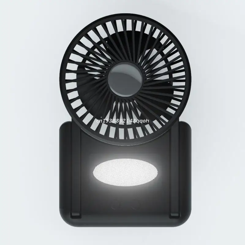 

Mini Silent Handheld Fan LED Night Light Fan Desktop Folding Small Electric Fan Portable Fan Dropship