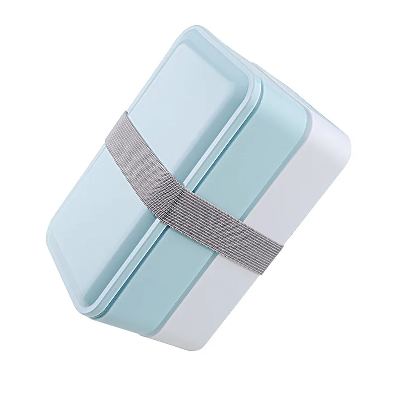 3-color creative 1000ml double-layer lunch box food storage container microwave meal prep healthy tableware lunch box BPA Free