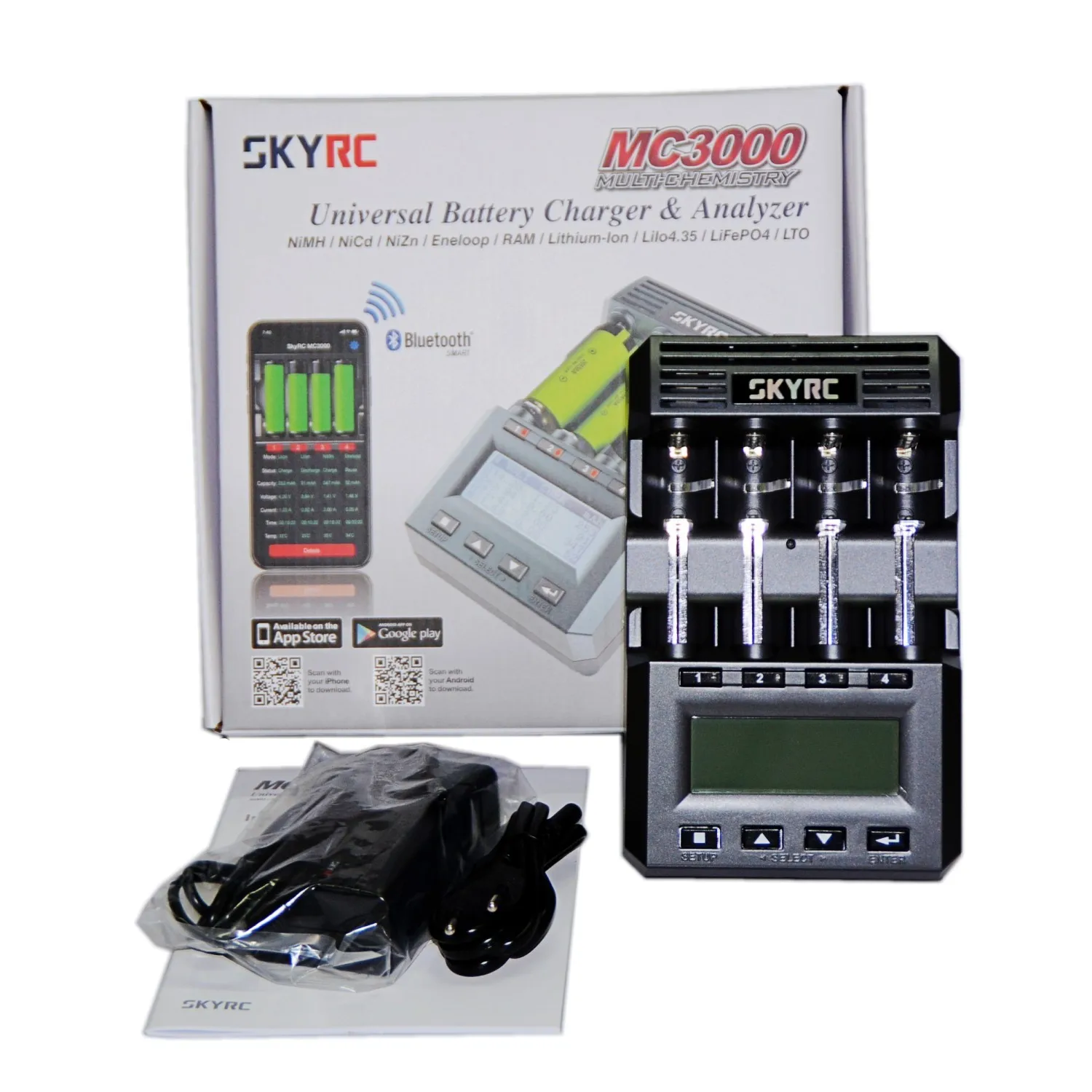 Зарядное устройство Skyrc MC3000 с Bluetooth и умным приложением управление через ПК