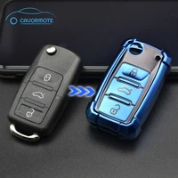 new tpu car key case cover for vw volkswagen passat b7 touran polo mk5 golf mk6 key shell for smart remote car key fob key cover