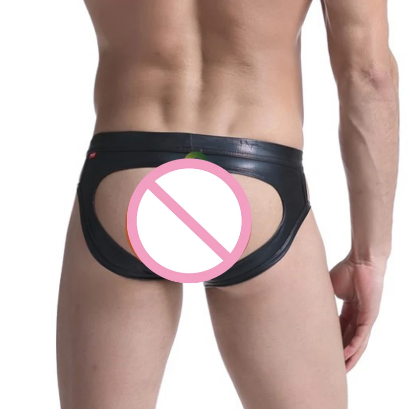 Распродажа гей Для мужчин нижнее белье Ракушки s стринги из искусственной кожи