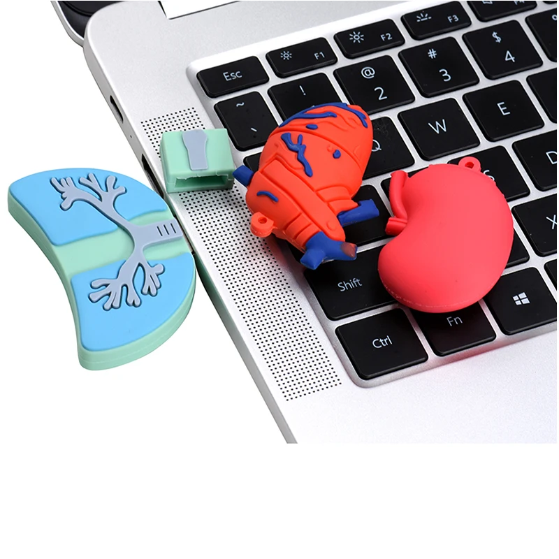 USB флеш накопитель JASTER в виде легких мультяшного сердца 2 0 4 ГБ 8 16 32 64 128 подарок на
